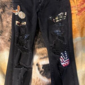 amiri Black Ripped Jeans